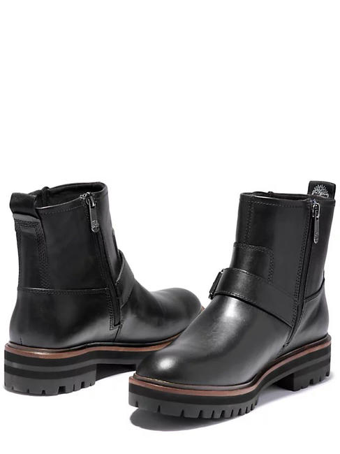 LONDON SQUARE Bottes de motard Jetblack - Chaussures Femme