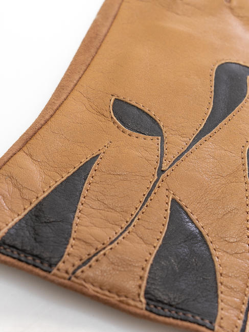 guanto con foglie a contrasto  chameau - Gants