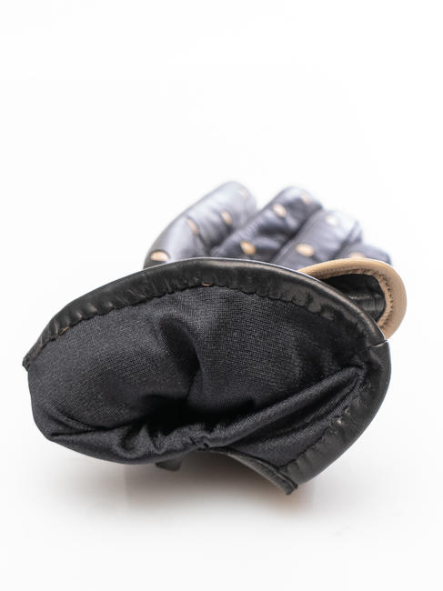 guanto in pelle pois e fiocchetto  Noir - Gants