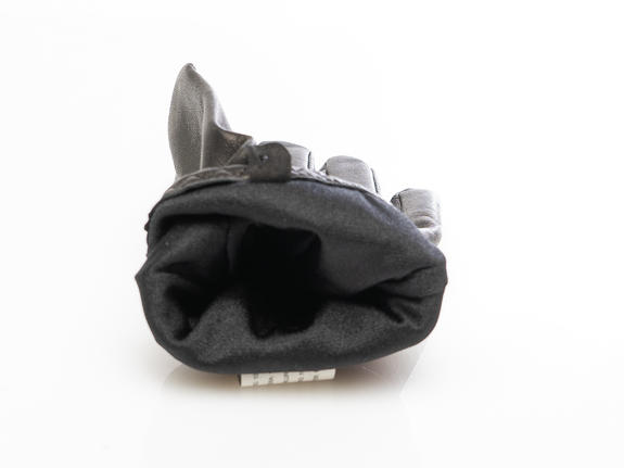 guanto in pelle con strass  Noir - Gants