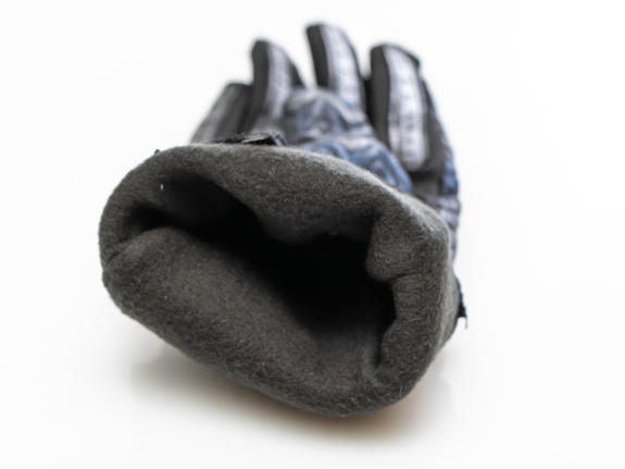 guanto party in nylon e pelle  bleu Noir - Gants