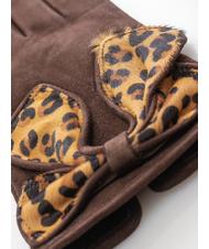 TOSCA BLU guanto con fiocco maculato in suede  DarkBrown - Gants - 3