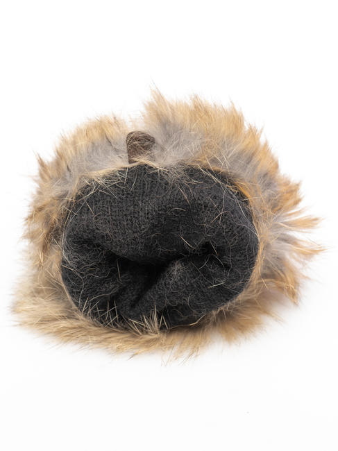 guanto con bordo in pelliccia  DarkBrown - Gants