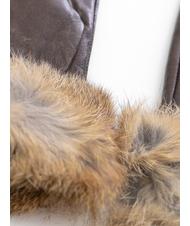 TOSCA BLU guanto con bordo in pelliccia  DarkBrown - Gants - 3