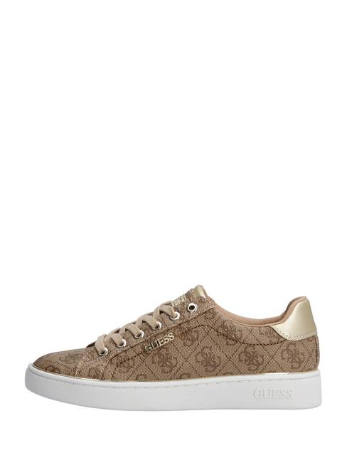 BECKIE LOGO  Baskets Beige / Marron - Chaussures Femme