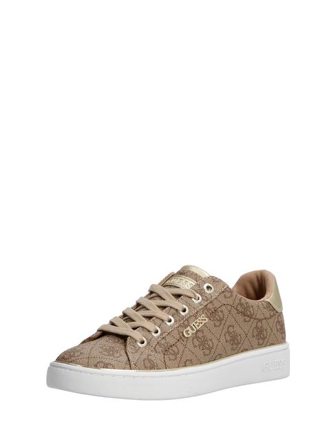 BECKIE LOGO  Baskets Beige / Marron - Chaussures Femme