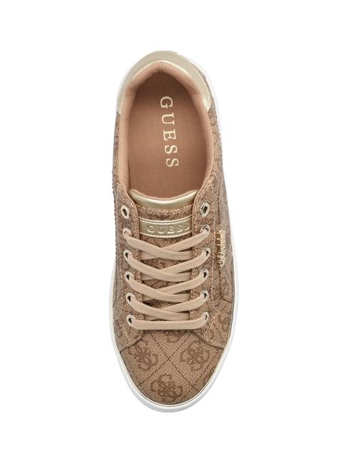 BECKIE LOGO  Baskets Beige / Marron - Chaussures Femme