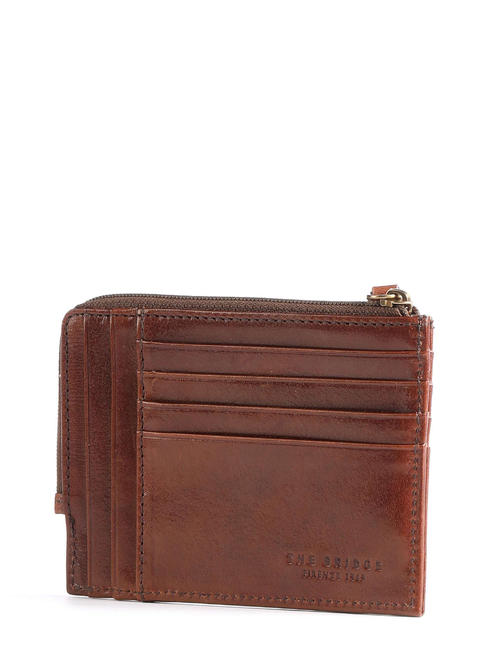 STORY Portefeuille plat en cuir MARRON - Portefeuilles Homme