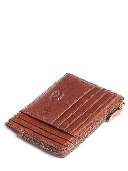 STORY Portefeuille plat en cuir MARRON - Portefeuilles Homme