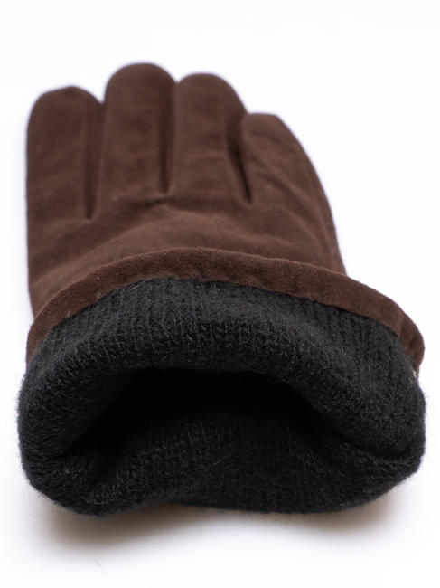 guanto in suede  DarkBrown - Gants