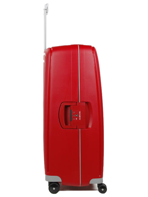 Valise Ligne S'CURE, taille extra-large rouge crismond - Valises Rigides