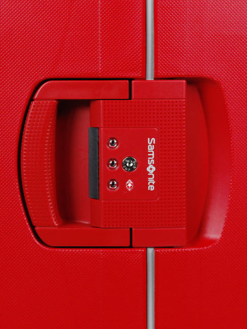Valise Ligne S'CURE, taille extra-large rouge crismond - Valises Rigides