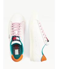 TOMMY HILFIGER   Baskets basses &eacute;crue - Chaussures Femme - 4