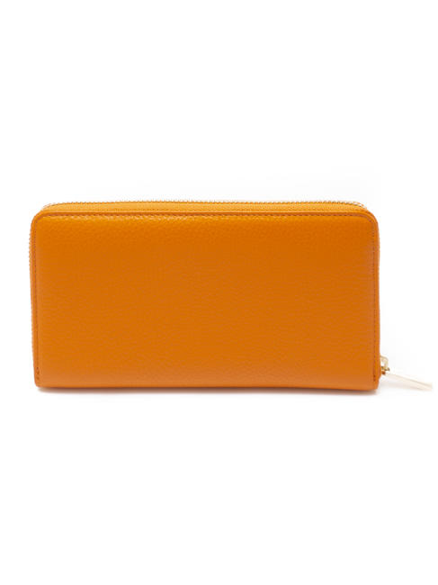 METALLIC SOFT Grand portefeuille zipp&eacute; Gingembre - Portefeuilles Femme