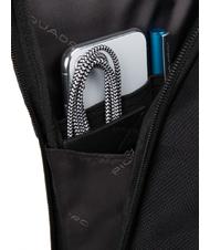 PIQUADRO TRAKAI Sac à dos fastcheck extensible, support pc 15,6" Noir - Sacs à dos pour ordinateur portable - 4