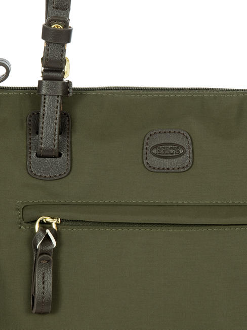X-Bag Sac à bandoulière olive / marron foncé - Sacs pour Femme