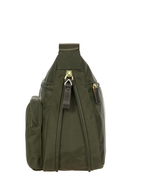 X-BAG Sac à bandoulière, extensible olive / marron foncé - Sacs pour Femme
