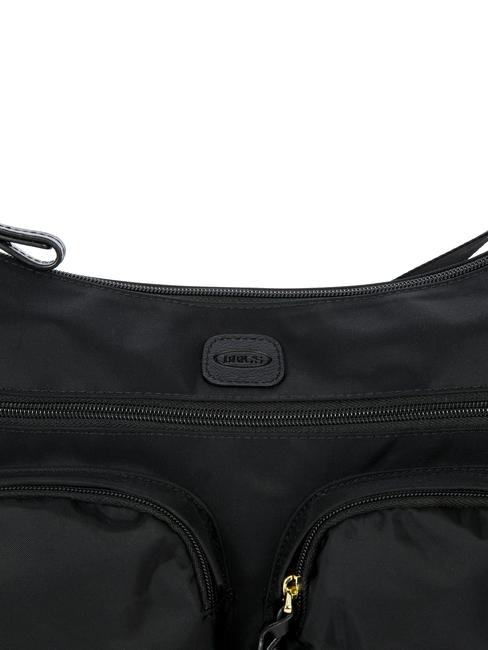 X-BAG Sac &agrave; bandouli&egrave;re, extensible noir noir - Sacs pour Femme