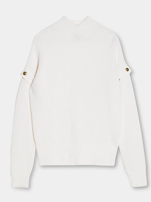   Pull col montant avec clous bilana - Chandails pour femmes