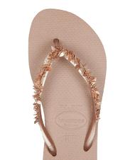 HAVAIANAS SLIM LEAVES Tongs rose / or - Chaussures Femme - 2