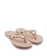 HAVAIANAS SLIM LEAVES Tongs rose / or - Chaussures Femme - 3
