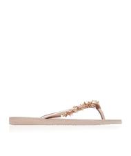 HAVAIANAS SLIM LEAVES Tongs rose / or - Chaussures Femme - 4