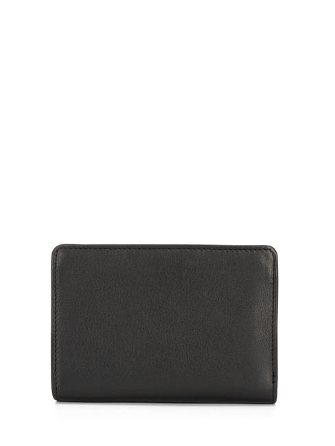 BASIC Portefeuille moyen en cuir Noir - Portefeuilles Femme