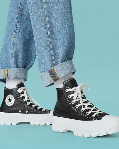 CHUCK TAYLOR ALL STAR LUGGED HIGH Bottines en cuir blwhwhi - Chaussures unisexe