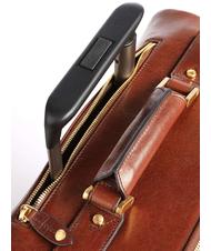 THE BRIDGE STORY Chariot à bagages à main, en cuir MARRON - Valises cabine - 3