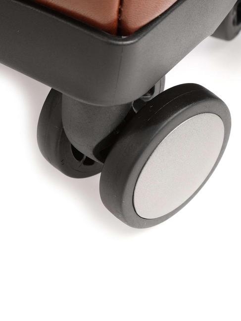 STORY Chariot à bagages à main, en cuir MARRON - Valises cabine