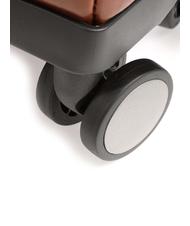 THE BRIDGE STORY Chariot à bagages à main, en cuir MARRON - Valises cabine - 4