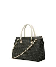 POLLINI Heritage Classic Sac cabas &agrave; main, avec bandouli&egrave;re Noir / Ivoire - Sacs pour Femme - 3
