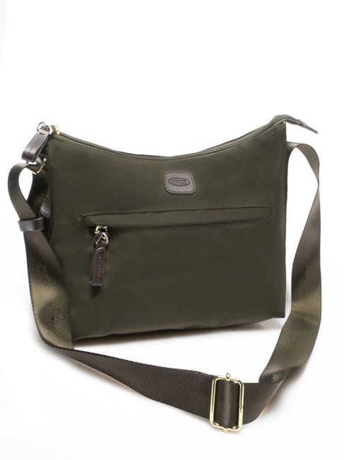 X-BAG S sac d'épaule olive / marron foncé - Sacs pour Femme