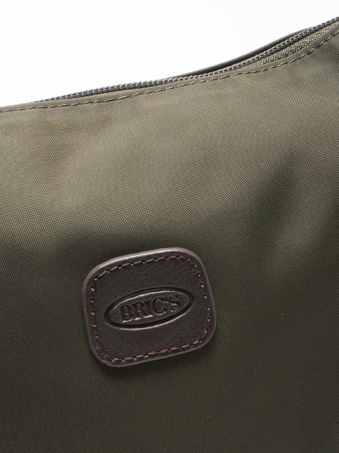 X-COLLECTION Petit sac croissant olive / marron foncé - Sacs pour Femme