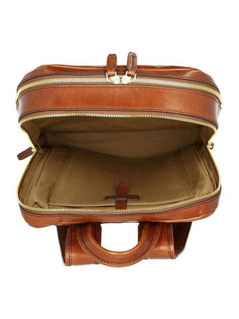 VESPUCCI Sac à dos pour ordinateur portable en cuir MARRON - Sacs à dos pour ordinateur portable