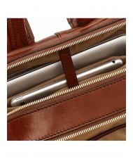THE BRIDGE VESPUCCI Sac à dos pour ordinateur portable en cuir MARRON - Sacs à dos pour ordinateur portable - 5