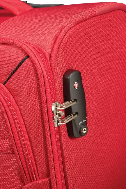 SMARTFLY 19IN Chariot &agrave; bagages semi-rigide rouge - Valises cabine
