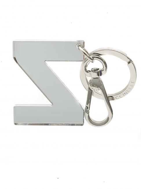 LETTERA Z Porte-cl&eacute;s en plexiglas et m&eacute;tal ARGENT - Porte-cl&eacute;s
