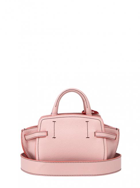 GITA Bicolor Micro sac &agrave; main avec bandouli&egrave;re bonbon rose / rouge - Sacs pour Femme