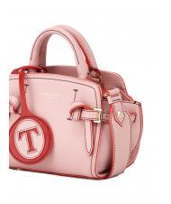 TRUSSARDI GITA Bicolor Micro sac &agrave; main avec bandouli&egrave;re bonbon rose / rouge - Sacs pour Femme - 3