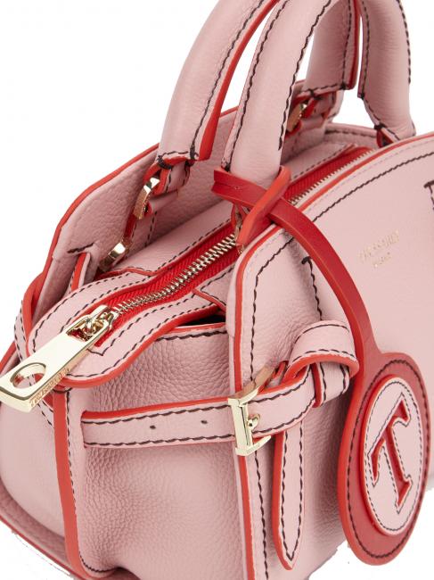 GITA Bicolor Micro sac &agrave; main avec bandouli&egrave;re bonbon rose / rouge - Sacs pour Femme