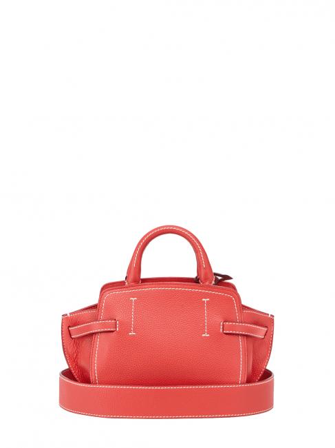 GITA Bicolor Micro sac &agrave; main avec bandouli&egrave;re corail / bordeaux - Sacs pour Femme