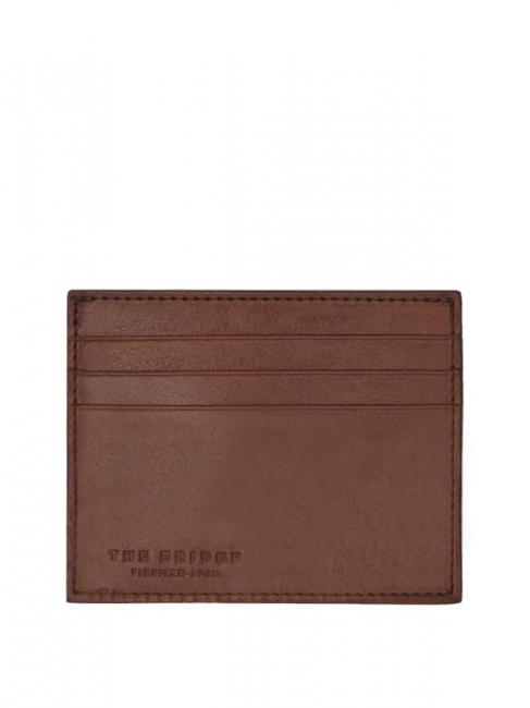 STORY Porte-cartes plat en cuir MARRON - Portefeuilles Homme