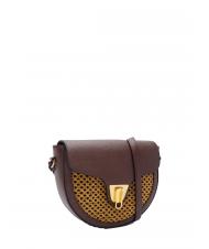 COCCINELLE BEAT Paglia Mini sac port&eacute; &eacute;paule chocolat/caramel - Sacs pour Femme - 2