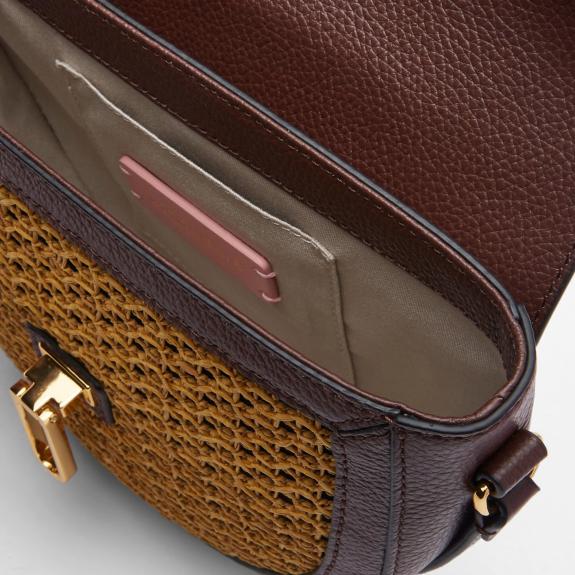 BEAT Paglia Mini sac port&eacute; &eacute;paule chocolat/caramel - Sacs pour Femme