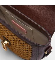 COCCINELLE BEAT Paglia Mini sac port&eacute; &eacute;paule chocolat/caramel - Sacs pour Femme - 3