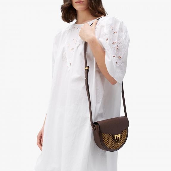 BEAT Paglia Mini sac port&eacute; &eacute;paule chocolat/caramel - Sacs pour Femme
