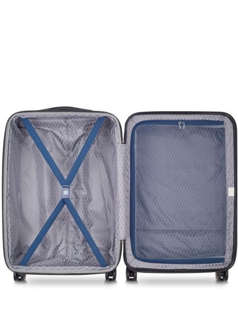 AIR ARMOUR Chariot à roulettes moyen, extensible nuit bleue - Valises Rigides