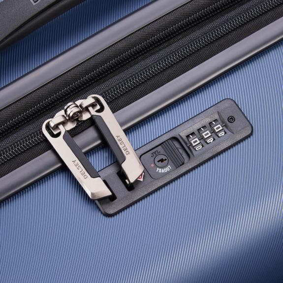 AIR ARMOUR Chariot à roulettes moyen, extensible nuit bleue - Valises Rigides