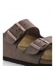 BIRKENSTOCK ARIZONA BIRKO-FLOR NUBUK Sandale pantoufle mocca - Chaussures unisexe - 6